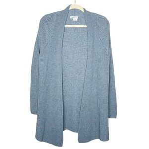Orvis Women’s XS Green Blue Cardigan Cozy Ribbed Oversized Open Front Sweater